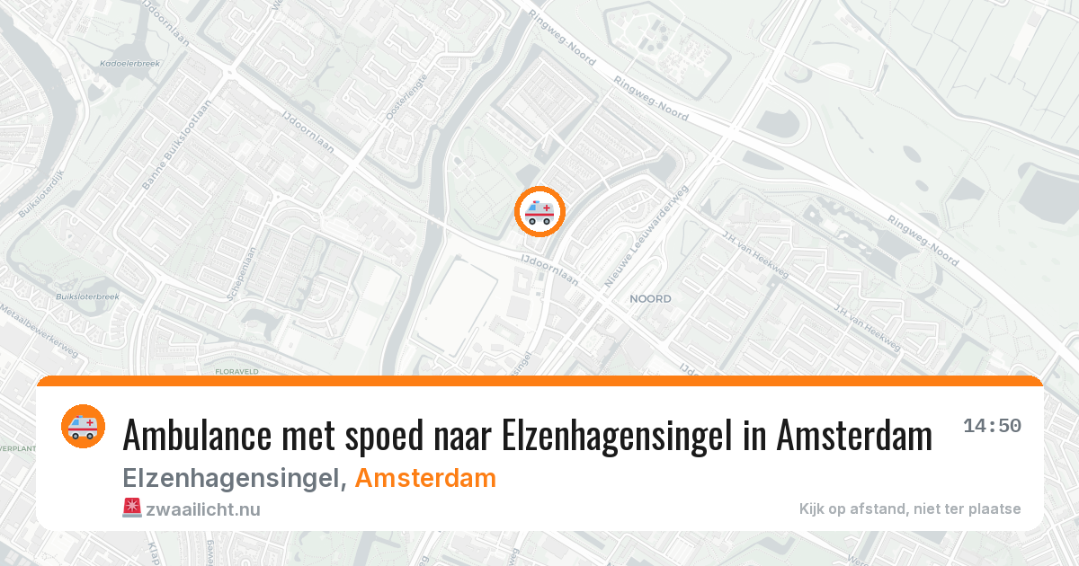 Ambulance met spoed naar Elzenhagensingel in Amsterdam — 10 jul 2026