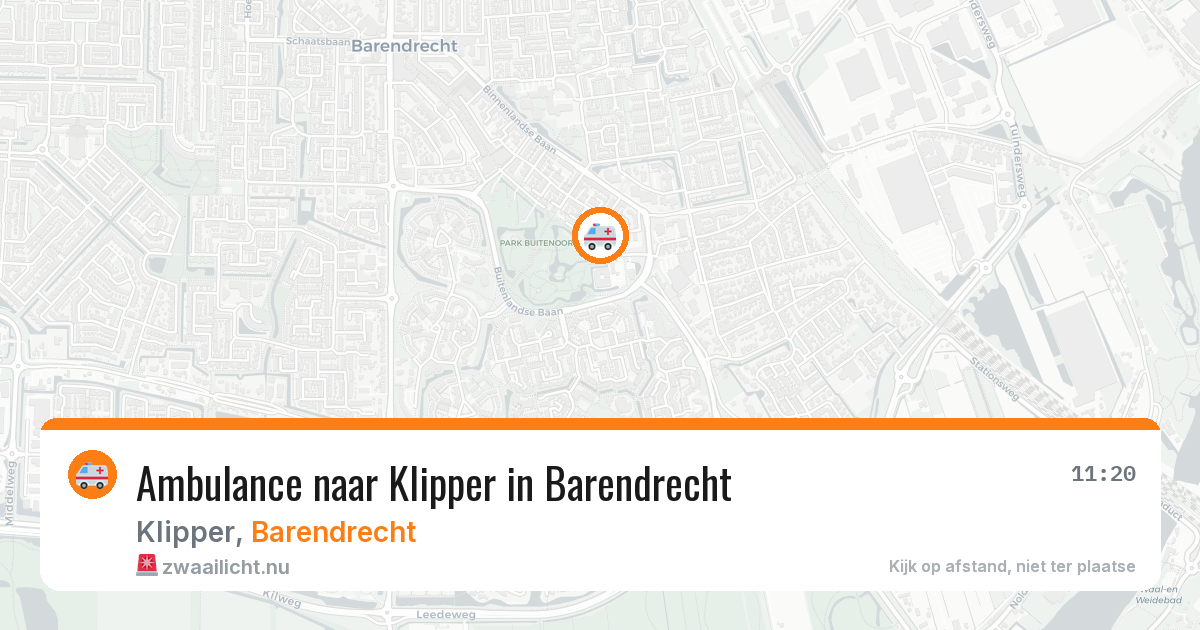 Ambulance naar Klipper in Barendrecht — 31 mrt 2026