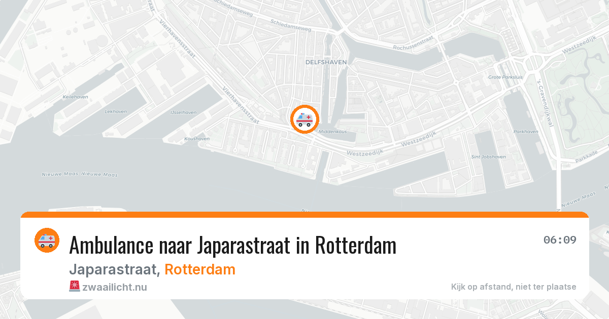 Ambulance naar Japarastraat in Rotterdam — 20 mrt 2026