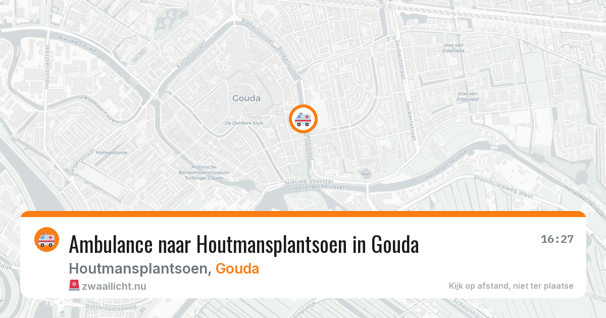 Ambulance naar Houtmansplantsoen in Gouda — 12 jul 2026