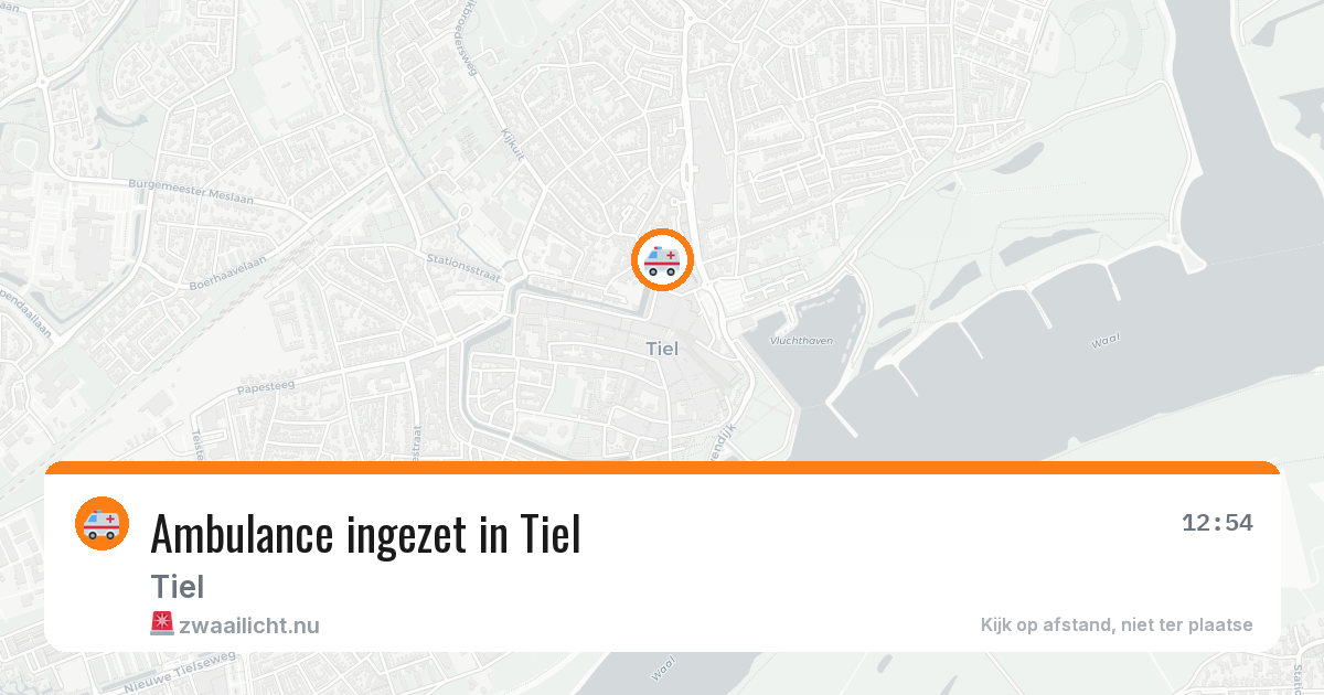 Ambulance ingezet in Tiel — 7 mei 2026