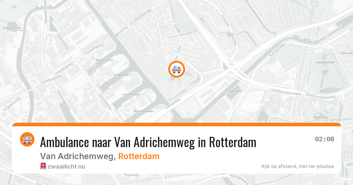 Ambulance naar Van Adrichemweg in Rotterdam — 26 jul 2026