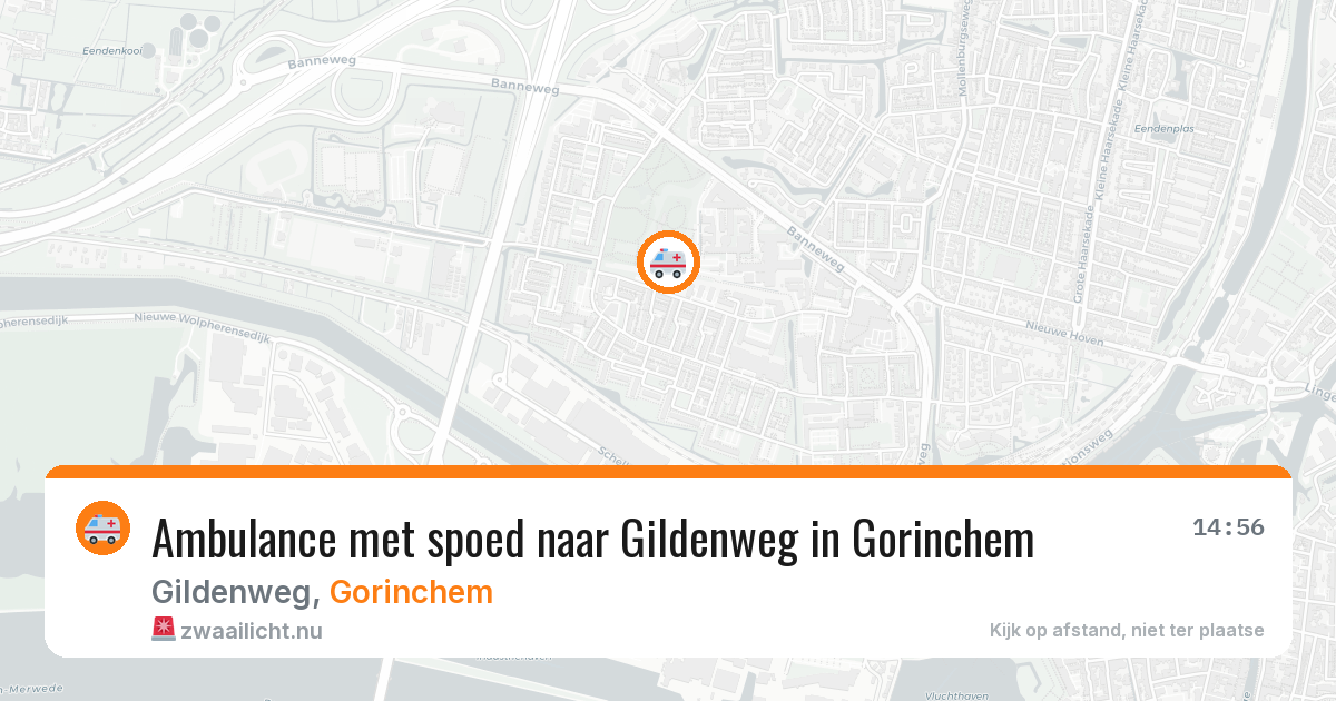 Ambulance met spoed naar Gildenweg in Gorinchem — 15 jul 2026
