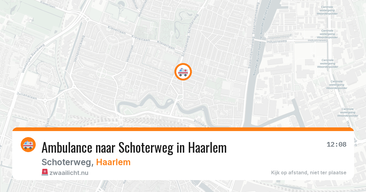 Ambulance naar Schoterweg in Haarlem — 14 jul 2026