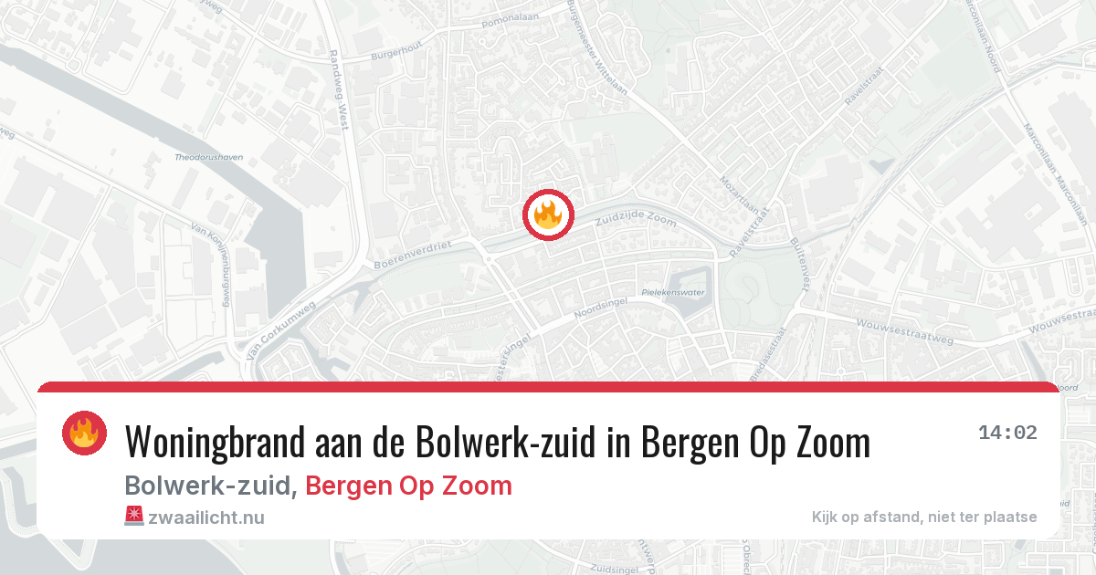 Woningbrand aan de Bolwerk-zuid in Bergen Op Zoom — 30 apr 2026