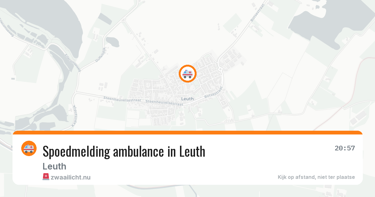 Spoedmelding ambulance in Leuth — 24 jun 2026