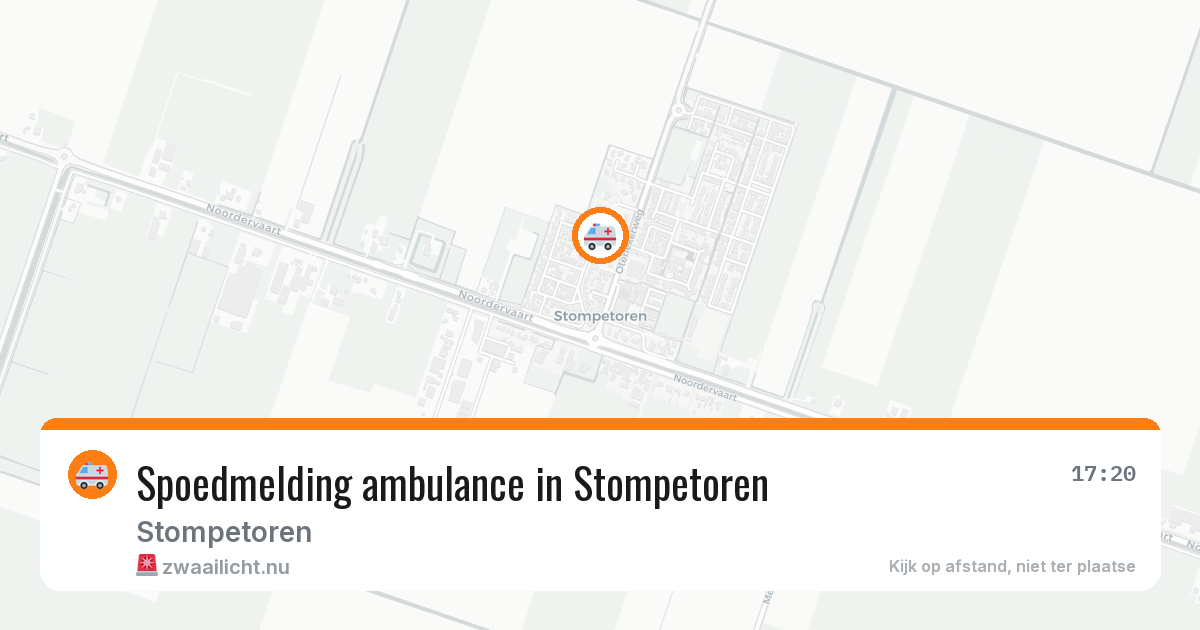 Spoedmelding ambulance in Stompetoren — 21 jul 2026