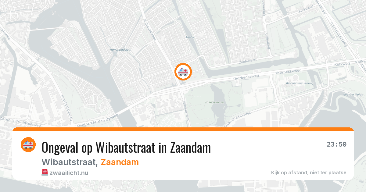 Ongeval op Wibautstraat in Zaandam — 23 mei 2026