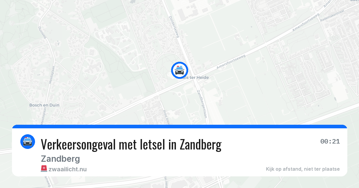 Verkeersongeval met letsel in Zandberg — 24 jan 2026