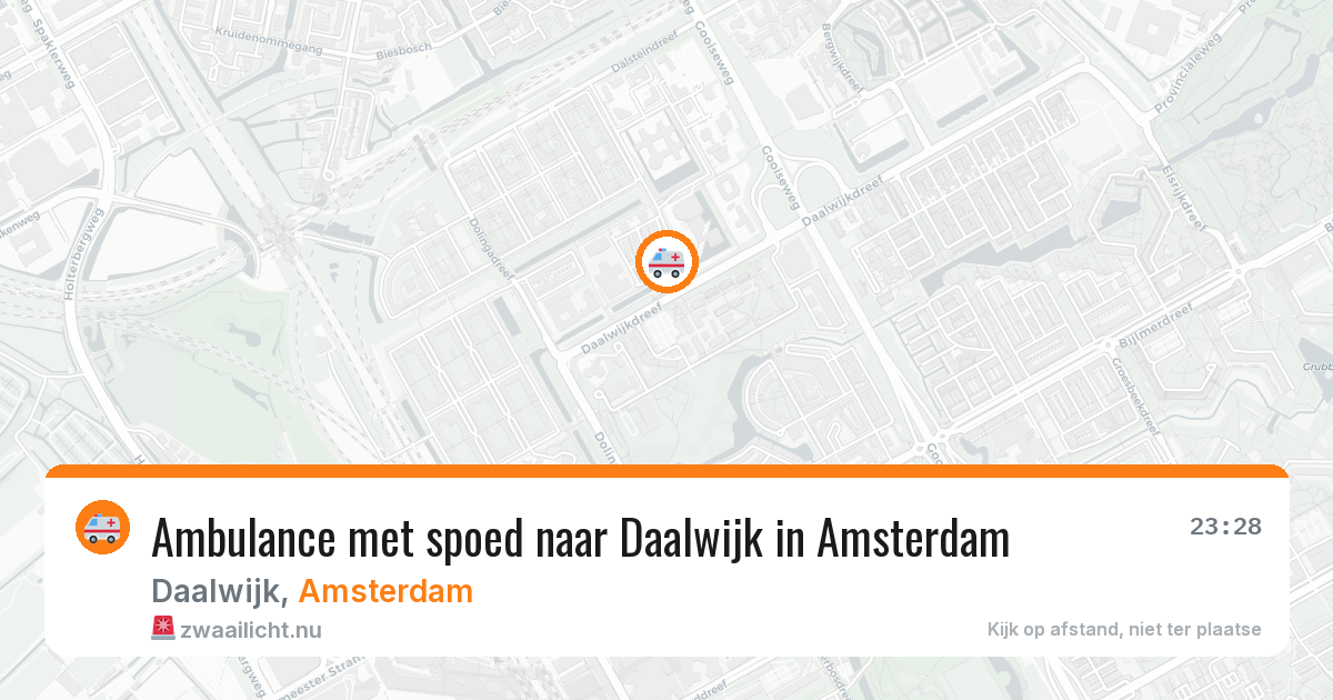 Ambulance met spoed naar Daalwijk in Amsterdam — 3 jun 2026