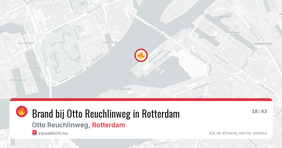Brand bij Otto Reuchlinweg in Rotterdam — 11 apr 2026