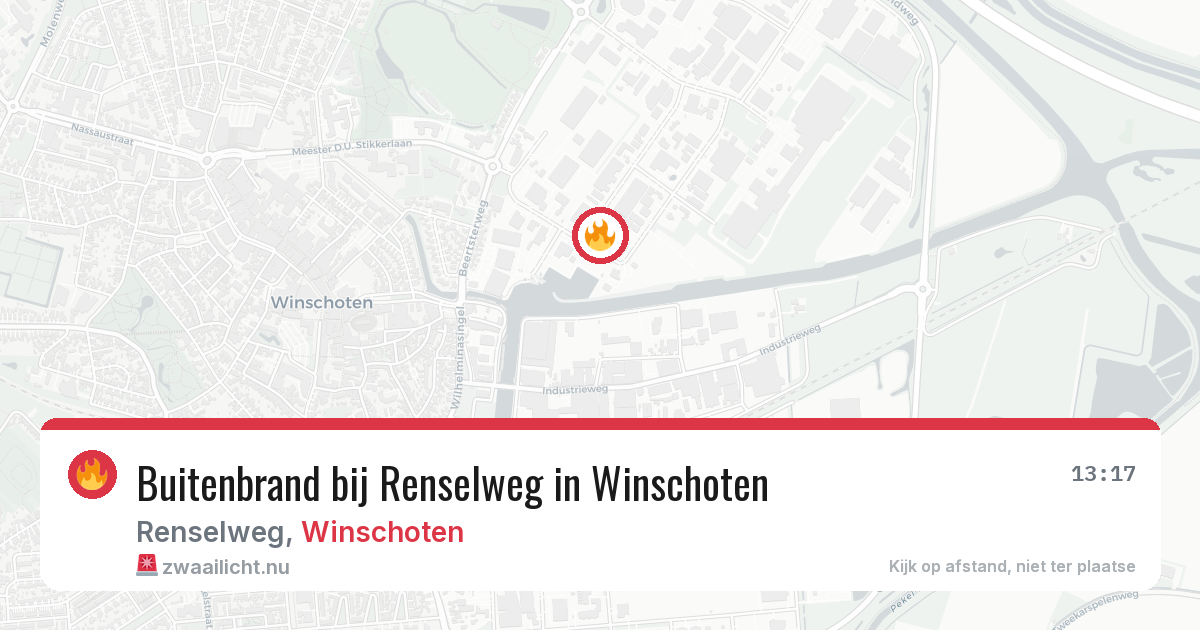 Buitenbrand bij Renselweg in Winschoten — 22 jul 2026