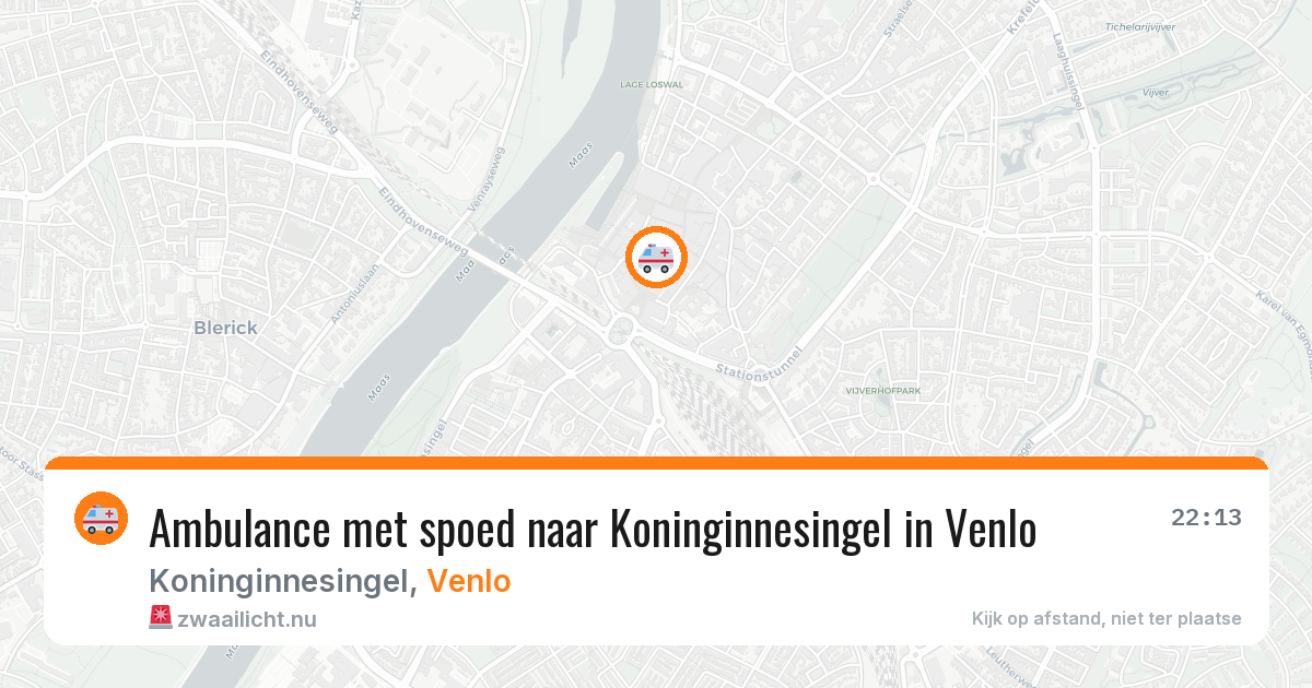Ambulance met spoed naar Koninginnesingel in Venlo — 4 jun 2026