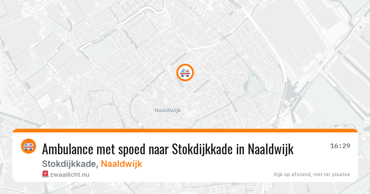 Ambulance met spoed naar Stokdijkkade in Naaldwijk — 21 jan 2026