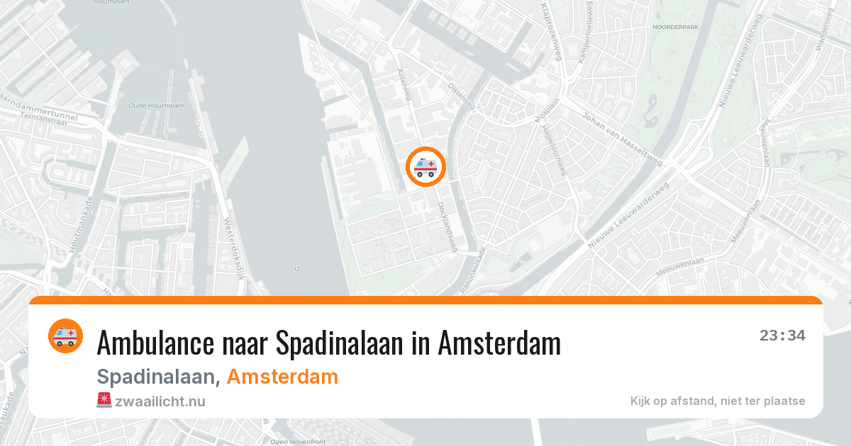 Ambulance naar Spadinalaan in Amsterdam — 5 jun 2026