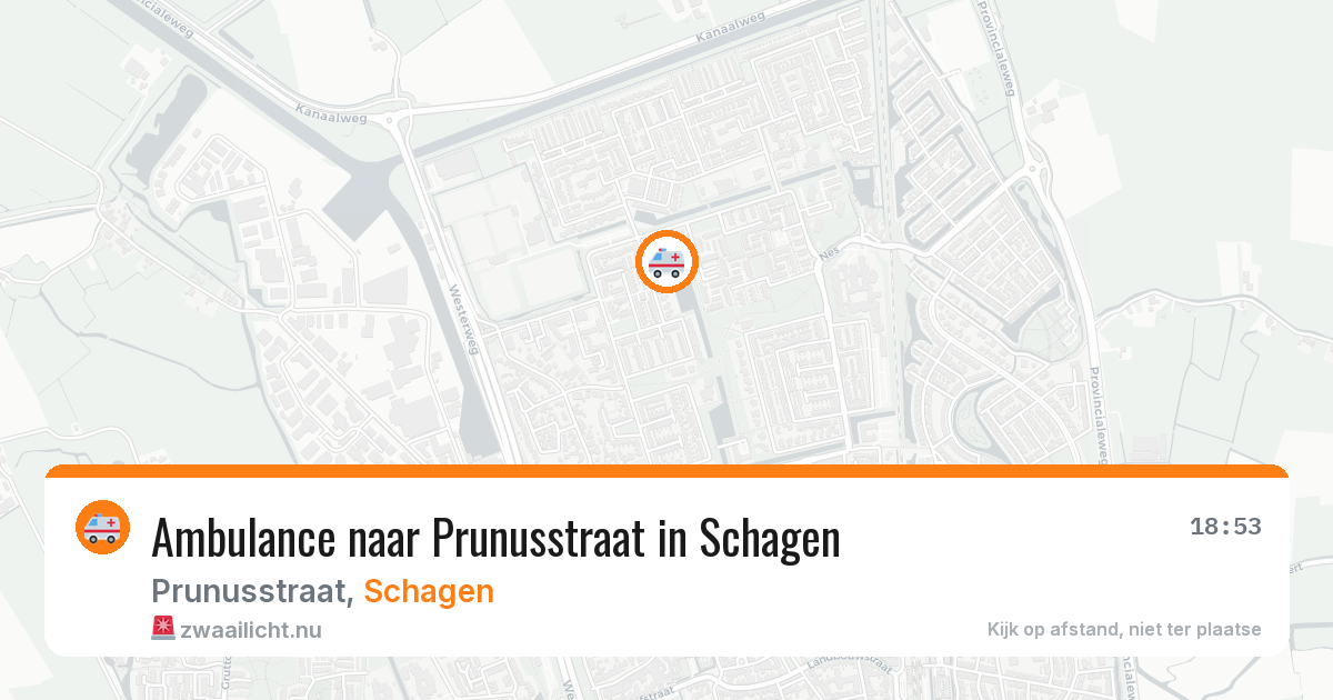 Ambulance naar Prunusstraat in Schagen — 23 jul 2026
