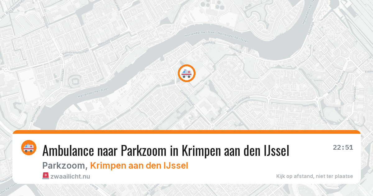 Ambulance naar Parkzoom in Krimpen aan den IJssel — 18 jul 2026