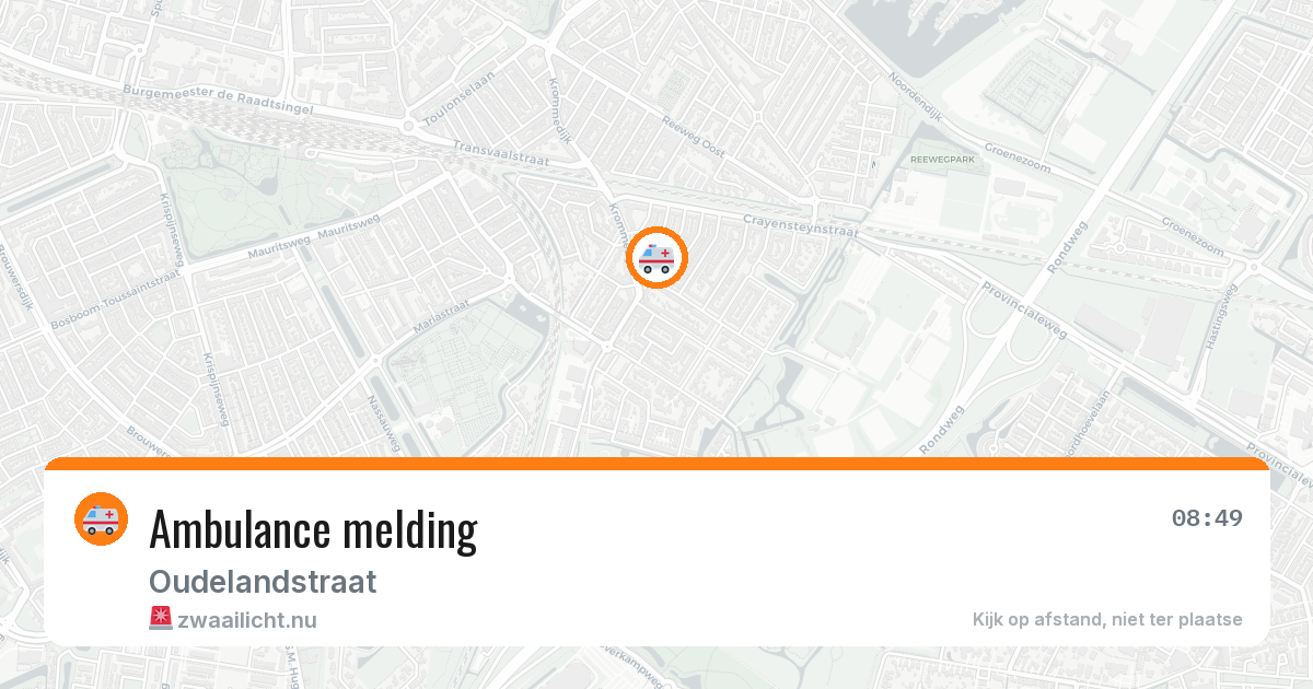 Ambulance melding — 16 jul 2026
