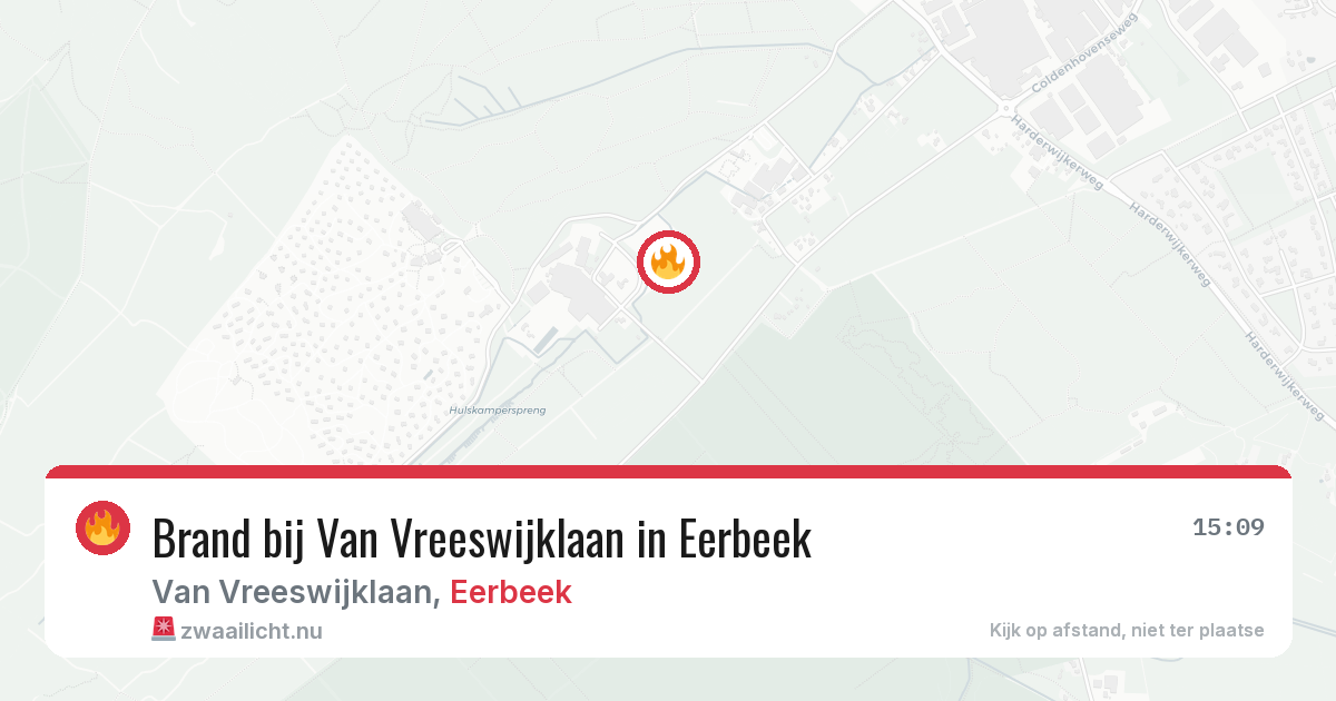 Brand bij Van Vreeswijklaan in Eerbeek — 22 jul 2026