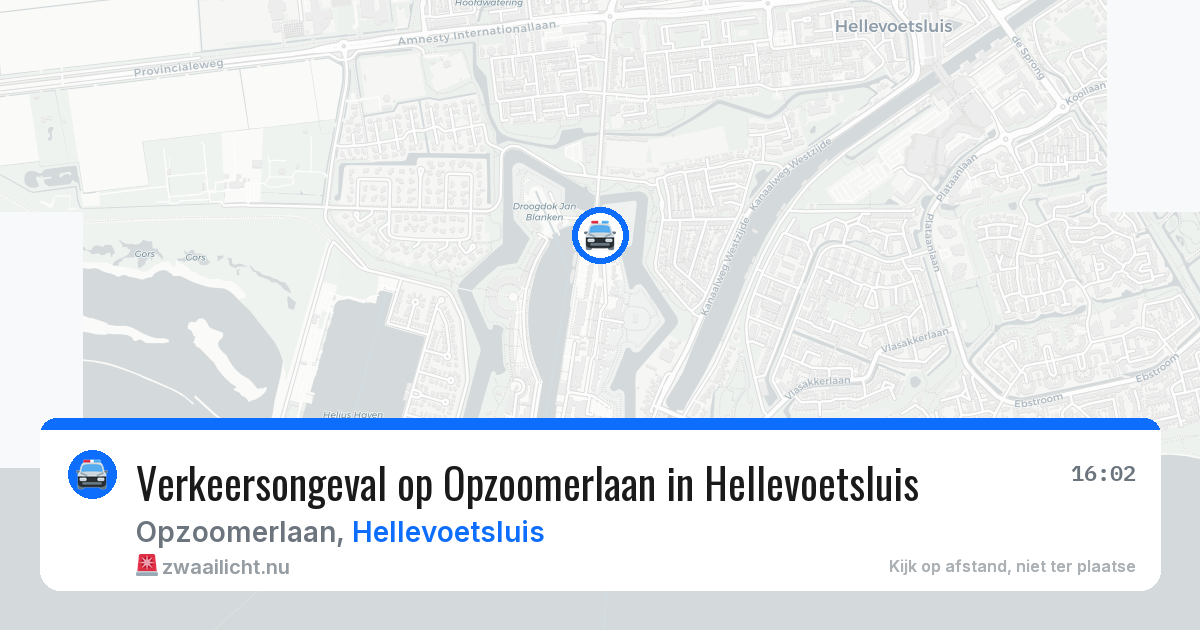 Verkeersongeval op Opzoomerlaan in Hellevoetsluis — 7 apr 2026