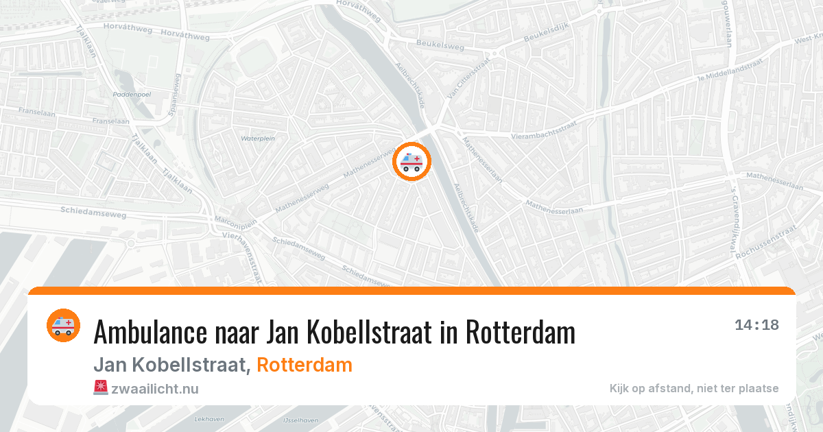 Ambulance naar Jan Kobellstraat in Rotterdam — 11 apr 2026