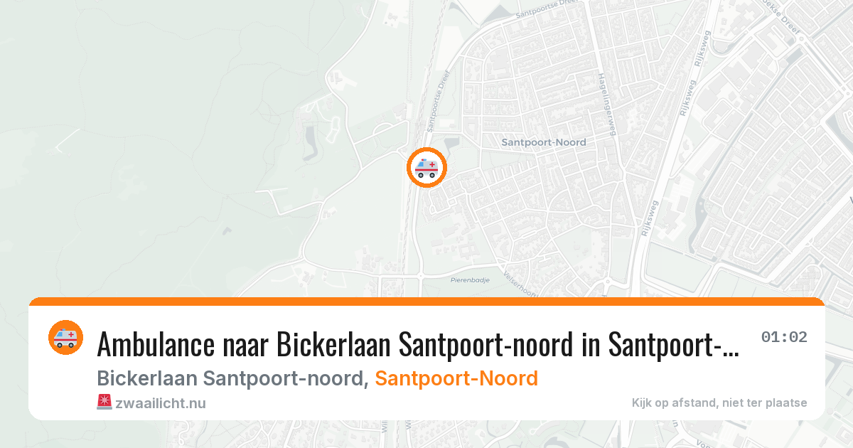 Ambulance naar Bickerlaan Santpoort-noord in Santpoort-Noord — 15 jul 2026