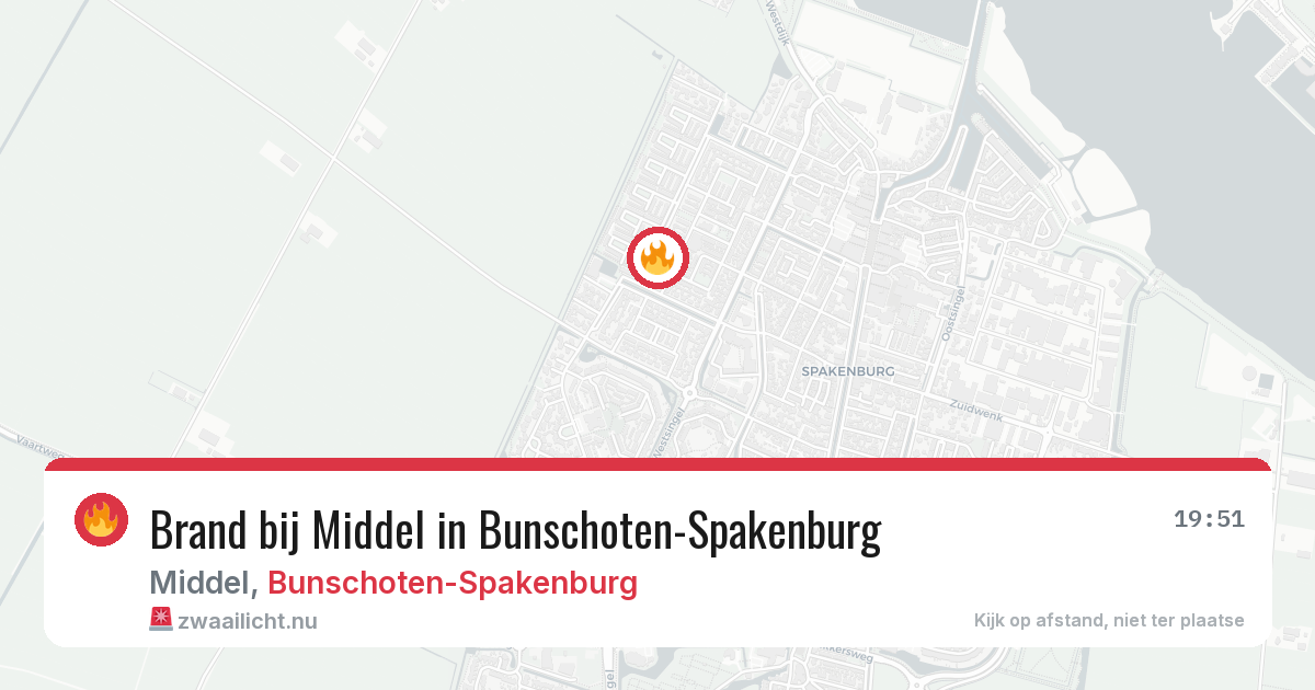 Brand bij Middel in Bunschoten-Spakenburg — 6 apr 2026