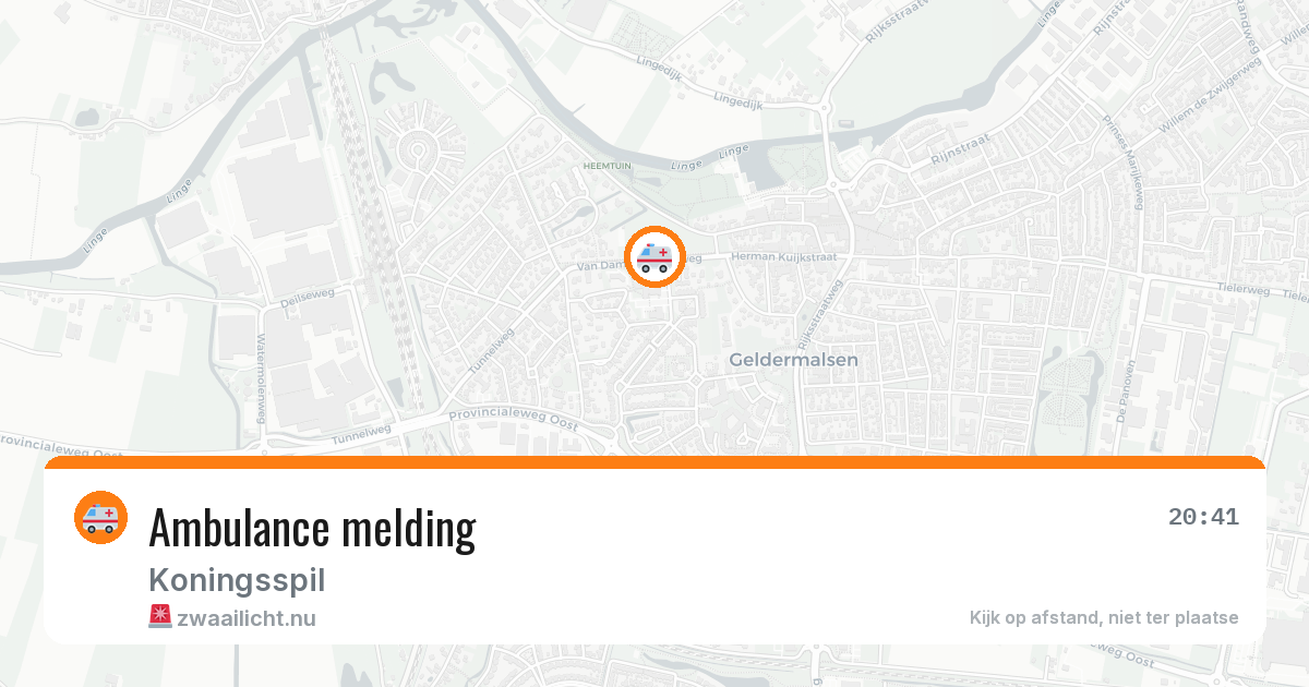 Ambulance melding — 6 jul 2026