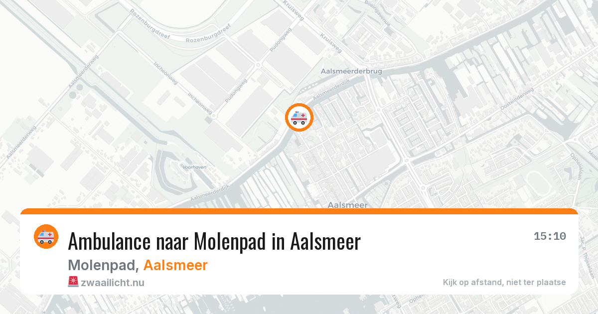 Ambulance naar Molenpad in Aalsmeer — 13 mei 2026
