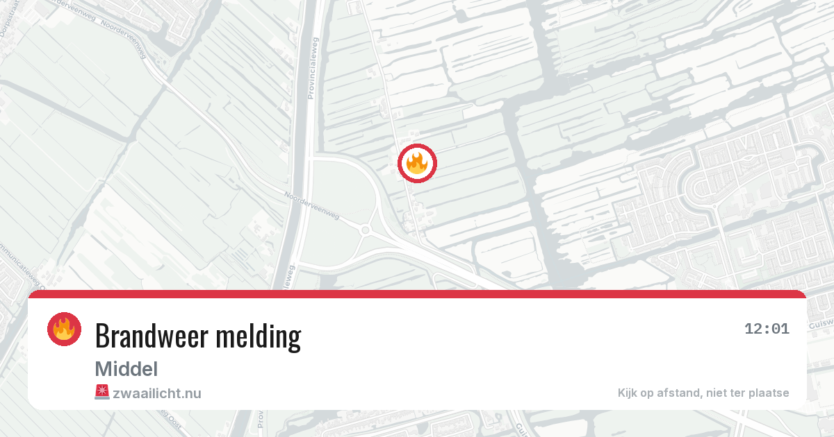 Brandweer melding — 23 jan 2026