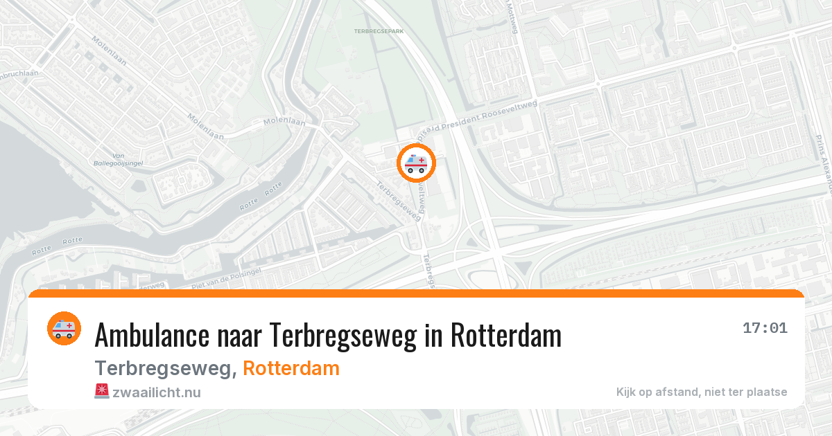 Ambulance naar Terbregseweg in Rotterdam — 7 mei 2026