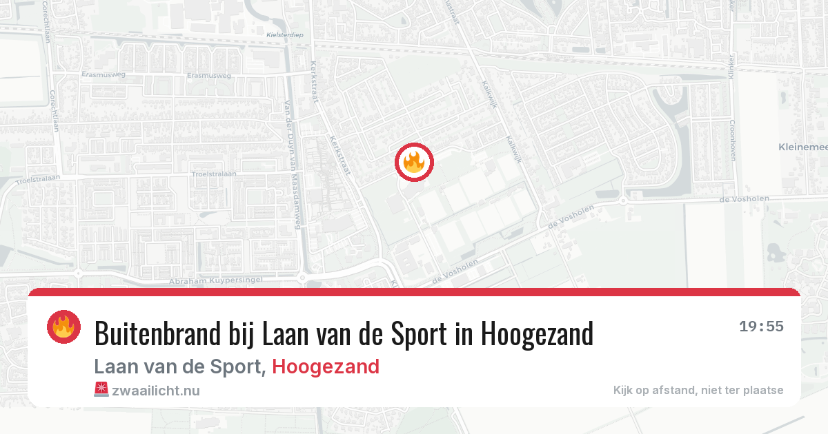 Buitenbrand bij Laan van de Sport in Hoogezand — 8 apr 2026