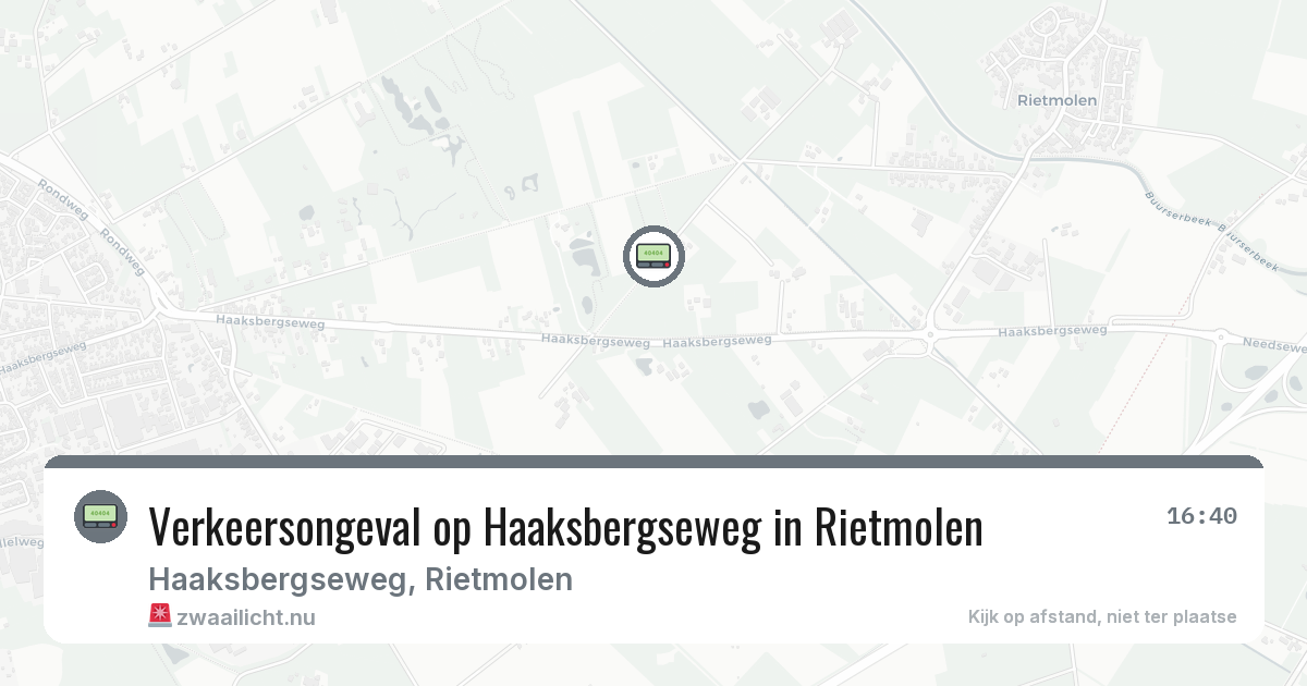 Verkeersongeval op Haaksbergseweg in Rietmolen — 19 feb 2026