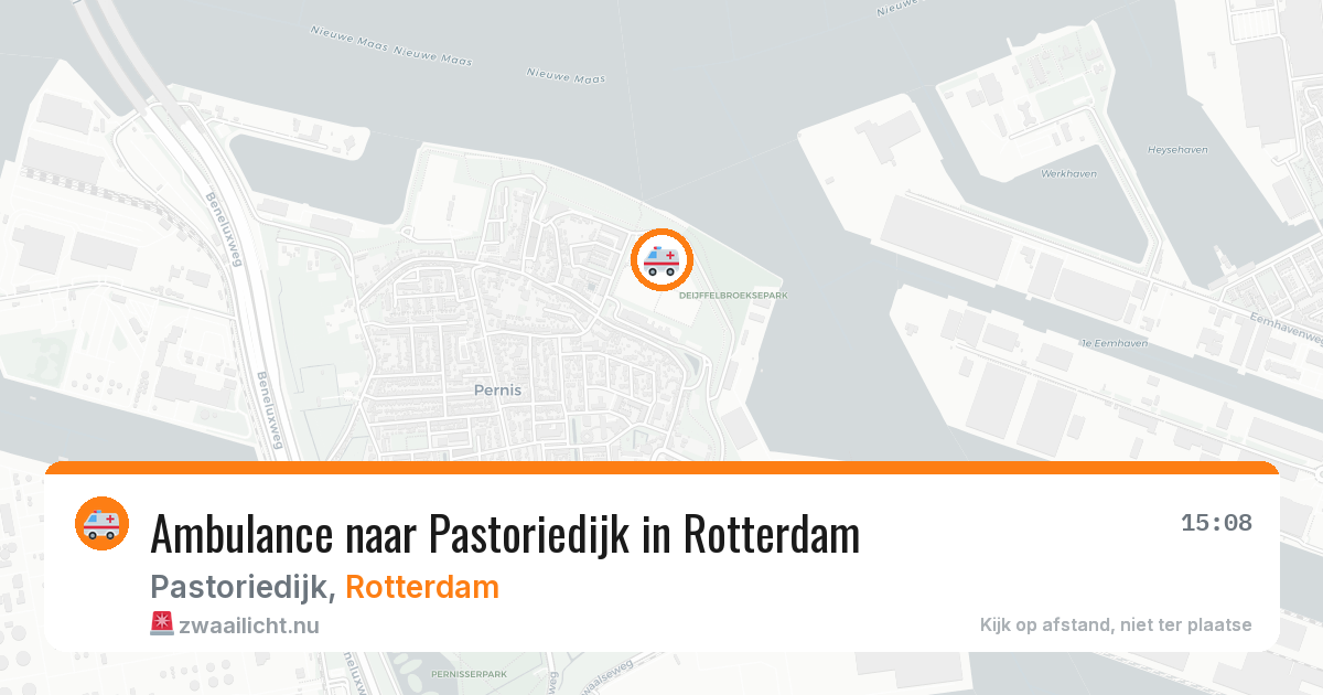 Ambulance naar Pastoriedijk in Rotterdam — 12 jul 2026