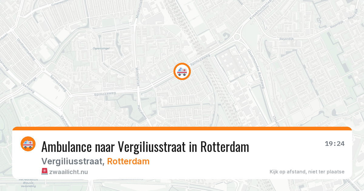 Ambulance naar Vergiliusstraat in Rotterdam — 18 jul 2026