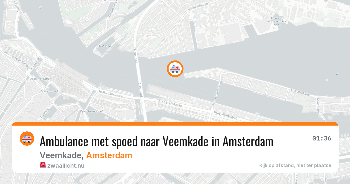 Ambulance met spoed naar Veemkade in Amsterdam — 27 mrt 2026