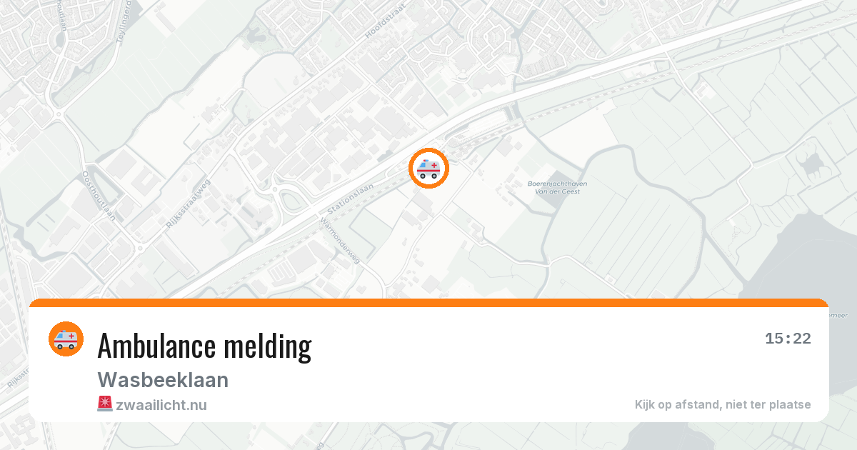 Ambulance melding — 15 jul 2026