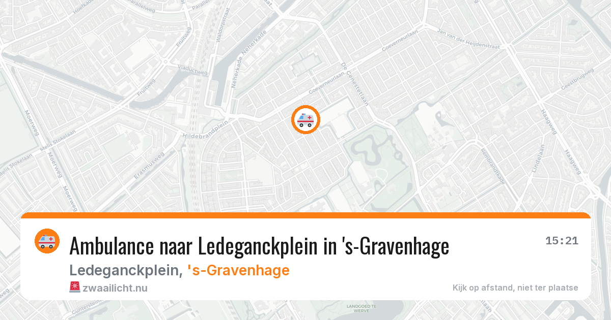 Ambulance naar Ledeganckplein in 's-Gravenhage — 13 mei 2026
