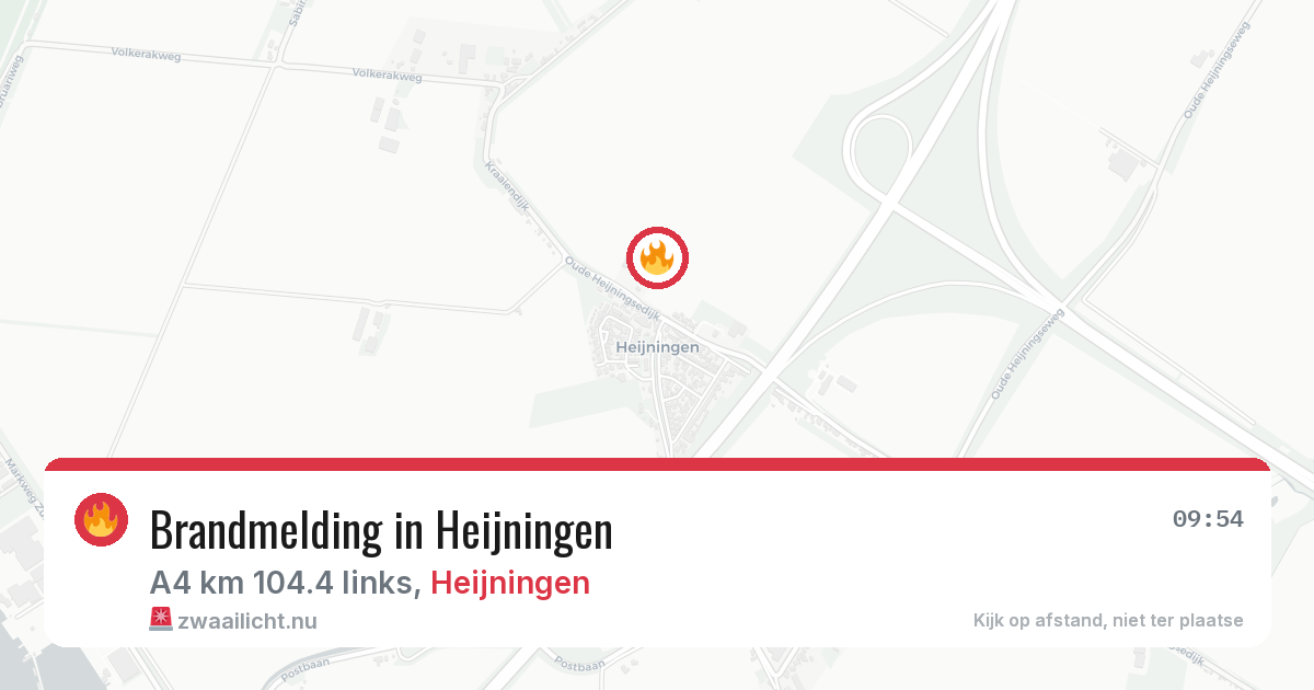 Brandmelding in Heijningen — 20 jul 2026