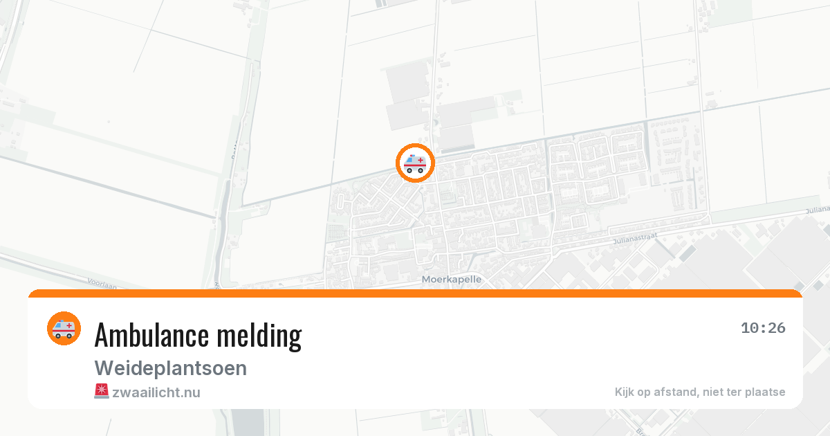 Ambulance melding — 29 mei 2026