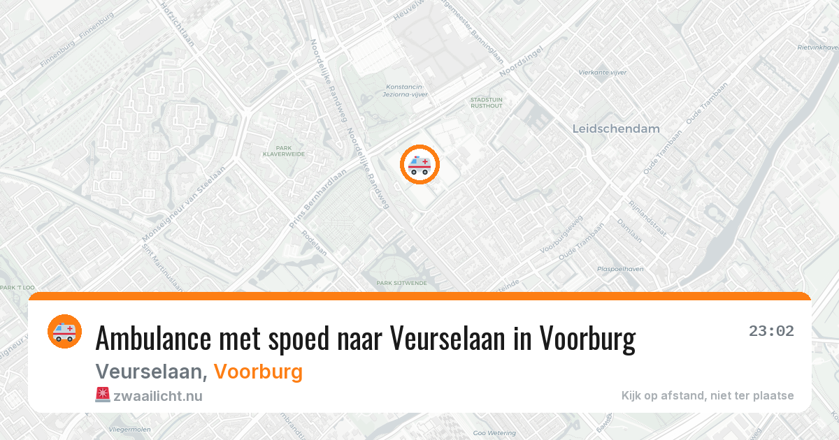 Ambulance met spoed naar Veurselaan in Voorburg — 4 mei 2026