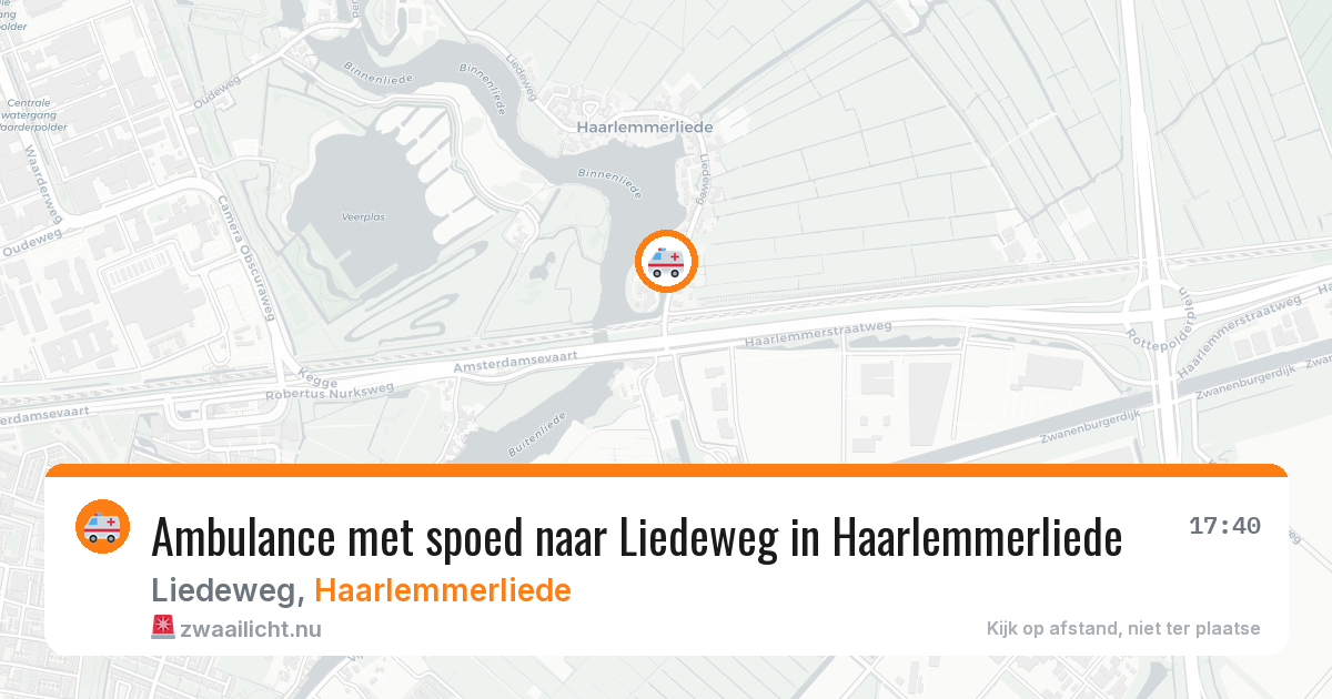 Ambulance met spoed naar Liedeweg in Haarlemmerliede — 5 feb 2026