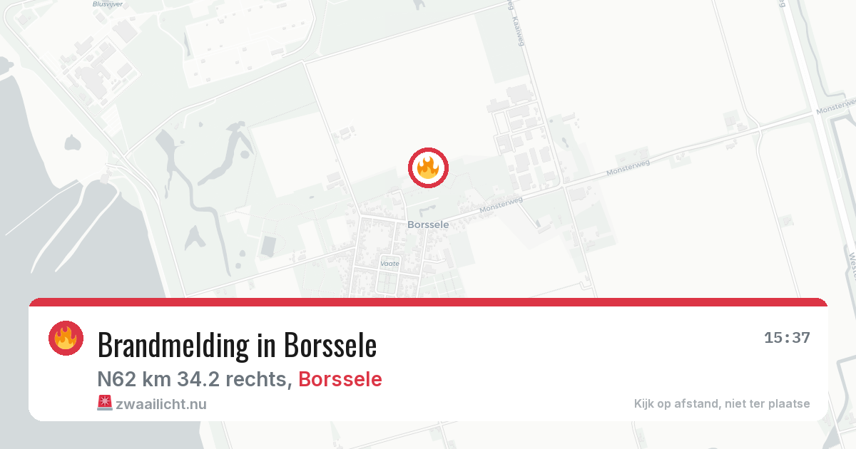 Brandmelding in Borssele — 24 jul 2026