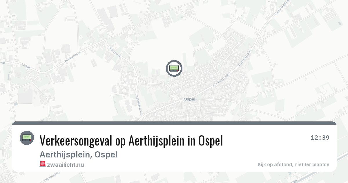 Verkeersongeval op Aerthijsplein in Ospel — 1 apr 2026