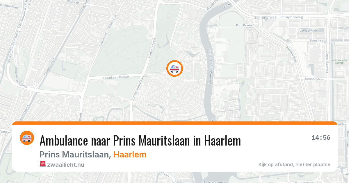 Ambulance naar Prins Mauritslaan in Haarlem — 13 jul 2026