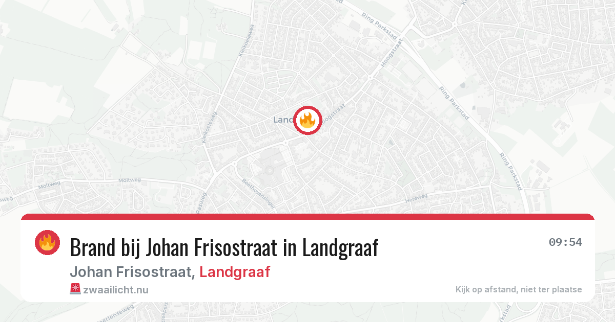 Brand bij Johan Frisostraat in Landgraaf — 29 mei 2026