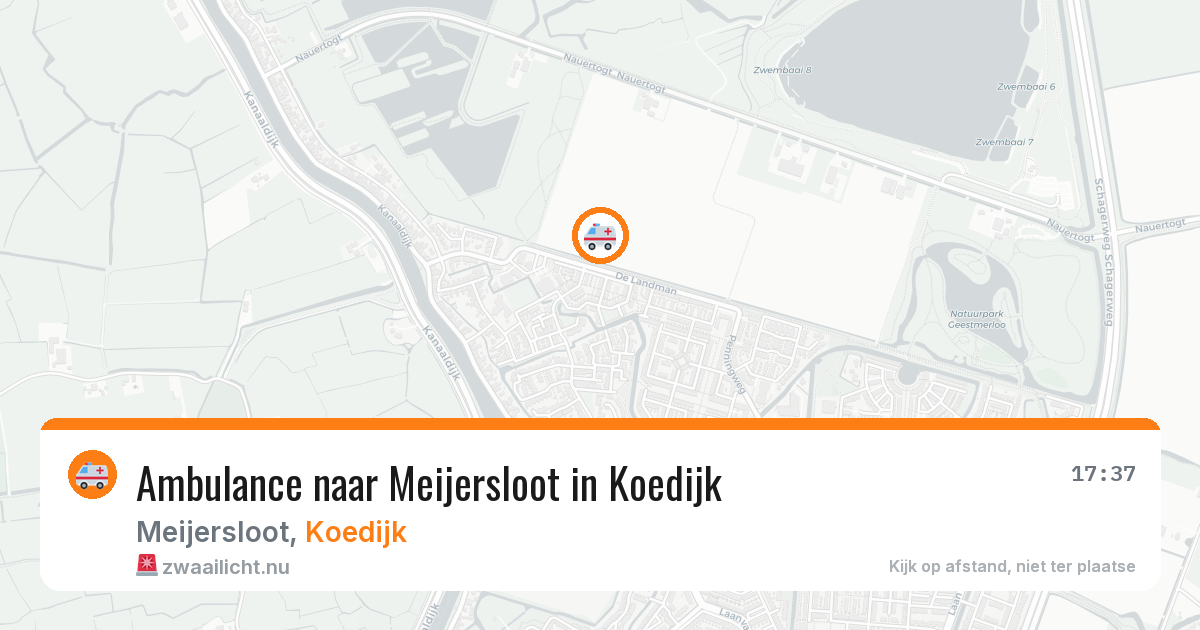 Ambulance naar Meijersloot in Koedijk — 25 jul 2026