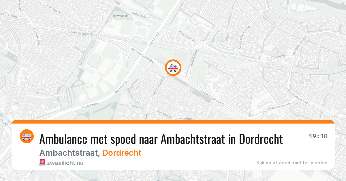 Ambulance met spoed naar Ambachtstraat in Dordrecht — 2 feb 2026