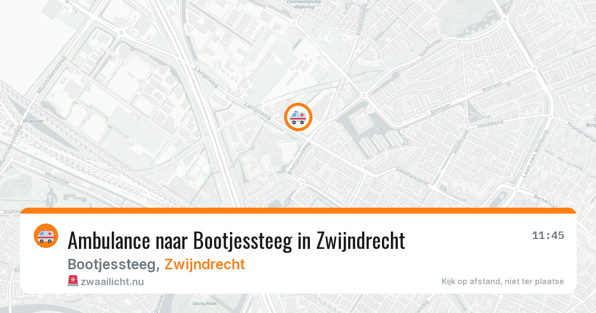 Ambulance naar Bootjessteeg in Zwijndrecht — 20 mei 2026