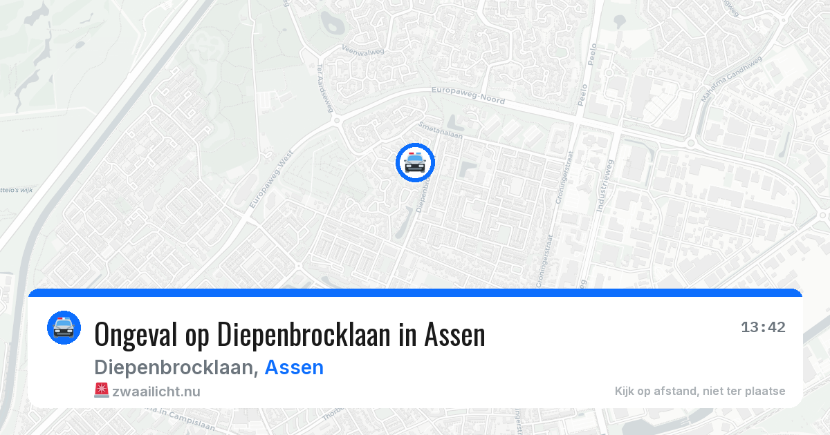 Ongeval op Diepenbrocklaan in Assen — 28 apr 2026